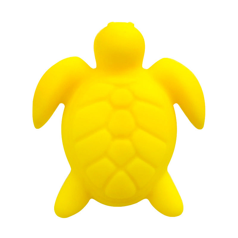 Wholesale 10pcs/pack Solid Color Animal Turtle Silicone Focus Beads
